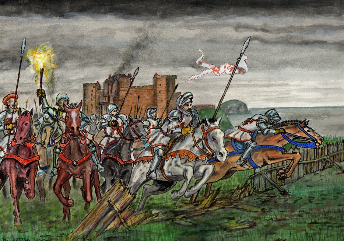 Tantallon Castle Siege 1528 Douglas Attacks Retreating Besiegers